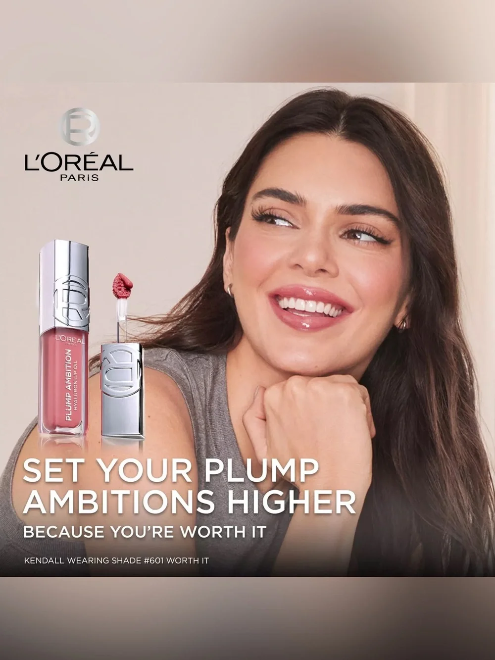 L'Oréal Plump Ambition Hyaluron Lip Oil - La Nuit Sparkle, NEW